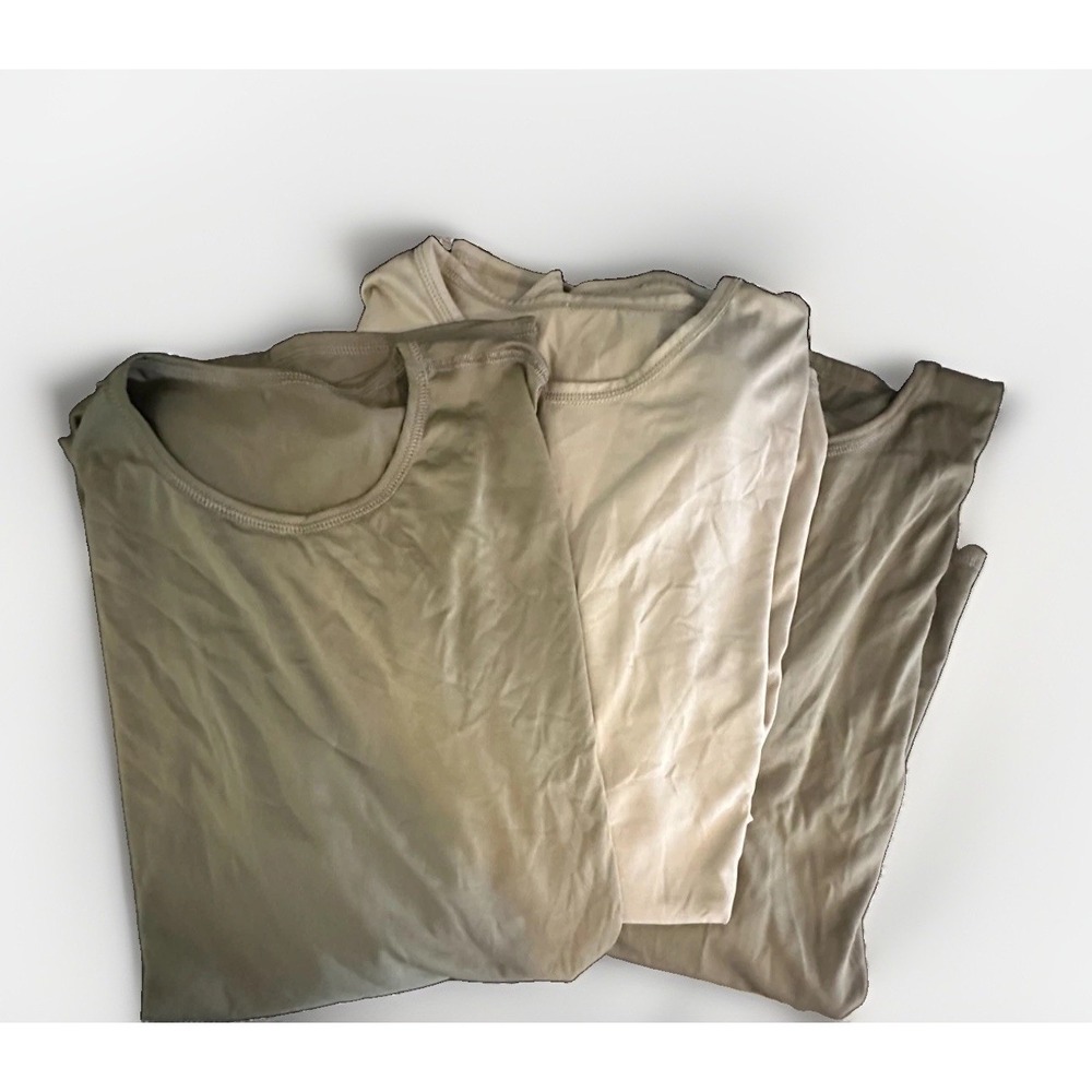 US Military ECWCS Gen III Base Layer Undershirt 3 Pack L‎ Long Milliken Polartec